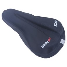 OMAX 新一代透氣加厚反光矽膠坐墊套, 黑色, 1個