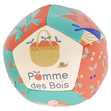 Moulin Roty 嬰兒安全軟球 森林裡的蘋果, 0.5歲以上適用, MR-675510, 1個