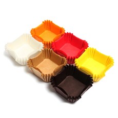 Picnic House 烘焙紙杯 Set 200入, 紅色+橘色+白色+黃色+可可色+淺棕色, 1組