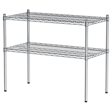 dayneeds 日需百備 荷重型電鍍 插管 層架, 電鍍, 2層