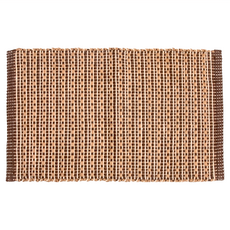 HOLA 和樂家居 查莉黃麻戶外踏墊 570g, 條紋棕, 1個