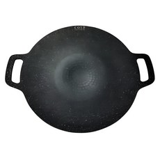 COTD 圓形烤盤 铝合金通用款 黑色 1300g, 46 x 38cm, 1個