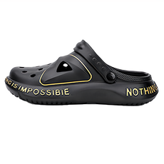 bebehome 5.0 踩屎感潮流兩用厚底涼拖鞋, 黑色/42-43, 275~280mm