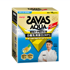 明治 SAVAS AQUA 全分離乳清蛋白粉 鳳梨口味 含5種維生素(B群 & C & D), 160g, 1盒