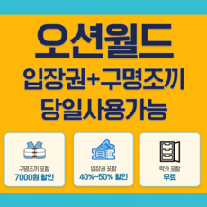 [홍천] 홍천 오션월드 입장권 비발디파크 워터파크 종일권 구명조끼 당일사용가능