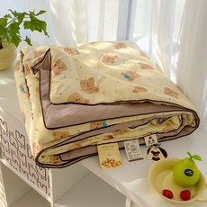 여름 이불 여름 에어컨 이불 워싱 코튼 여름 이불 여름용 얇은 이불, 150x200cm[싱글 여름 이불], 정적 [A급 모유아용]
