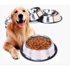 논슬립 개밥그릇 스테인레스 애견식기 식판 강아지식기 댕댕이 개그릇, 1개, M