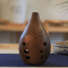 踏古陶塤十孔 專業演奏塤 成人初學者自學入門民族樂器 熏好聽好用, E調  荷花(建議男士或手大選), 1個