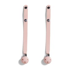 [쁘띠윙스] 쪽쪽이 스트랩/홀더 실리콘홀더 노리개 젖꼭지 클립 치발기 떨어짐방지, 스트랩, 다크핑크, 2개