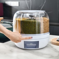 잡곡통 시리얼 10kg 계량 쌀통, 작은 크기 12kg, 1개