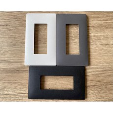 Panasonic 國際牌 ADVANCE 蓋板 (1孔/二孔/3孔), 1個, 三孔蓋板附框架,霧白色蓋板