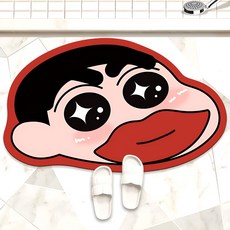 귀여운 인물 욕실 발매트 규조토 발매트, 짱구는 못 말려요 28
