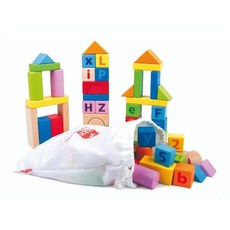 德國 HAPE 益智字母數字積木 80入 彩盒, 1個