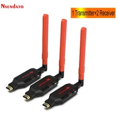150M 무선 HDMI 송수기 키트 TV 디스플레이 동글 어댑터 카메라 프로젝터용, 06 150M 1TX 2RX