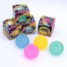 dma kc인증 말랑폭신 쫀득이 로제 스트레스볼 촉감놀이 장난감 원형, 색상랜덤, 1개