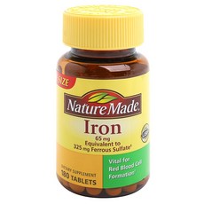 Nature Made 萊萃美 補鐵保健食品 65mg, 180顆, 1罐