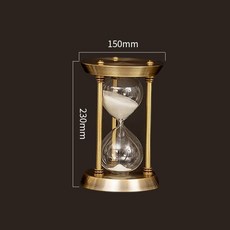 沙漏計時器5/10/15/30/60分鐘五金辦公室沙漏擺件家居飾品擺件批發, 60分鐘（150mm*230mm）, 1個