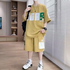 男女皆宜 運動休閒套裝 夏季透氣兩件式套装