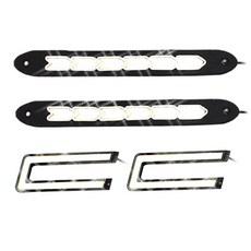 SMN 자동차튜닝 면발광 데일라이트 차량용LED 램프 안개등, A.플랙시블(일자형), 1개