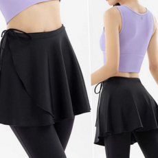 여성 랩 스커트 트레이닝 데일리랩 레이어드 운동 랩 스커트 캐주얼 치마레깅스 피트니스 필라테스 가리개