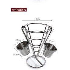 싱글 포테이토칩 스탠드 바 치킨 너겟, 스텐 싱글+소스컵2