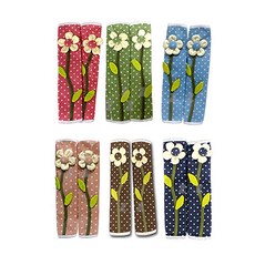 손잡이/커버 손잡이 다용도 플라워 - T1/냉장고 입체, 연두