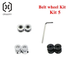 포병 3D 프린터 Sidewinder X1 X2and Genius GeniusPROExtruder GT2 포지티브 타이밍 벨트 + 기어 키트, 04 Kit 5