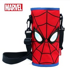 스파이더맨 물병가방 물병파우치 크로스백 아동 물병가방, 레드, 1개