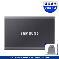 삼성전자 외장 SSD T7 + 더스트백, 타이탄 그레이+더스트백, 1TB