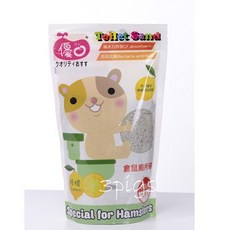 【三隻小豬寵物用品】優豆倉鼠廁砂 - 600g 吸水力強 防菌除臭, 1個, 檸檬