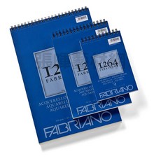 Fabriano法比亞諾1264系列無酸素描本馬克筆本繪圖本水彩本速寫本#1910，多功能繪畫用紙，創作無限可能, 1個, 水彩本300g圈裝A5#648