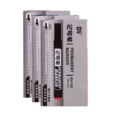 記號筆大號粗頭黑色油性防水速乾快遞筆一整箱標記筆, 藍色30支/盒, 1個