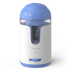 TONEZONE 무선 자동 연필깍이 휴대용 굵기 조절 연필깍기 학생용 자동 인식 연필깎기, 1개, 베이비블루