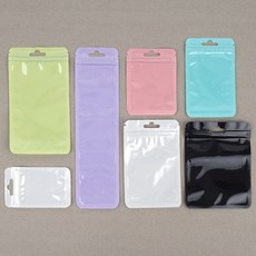 1P 다용도 컬러 소분 지퍼백 6~10cm, 블루