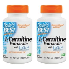 Doctor's BEST 左旋肉鹼+延胡索酸鹽素食膠囊, 60顆, 2罐