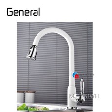 富爾康 General廚房不鏽鋼龍頭MJ-051WH，不鏽鋼冷熱水龍頭，無鉛檯面式龍頭，廚房必備, 1個