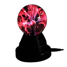特大號三色變化聲控觸摸感應電漿球靜電球靜電感應燈魔球燈導電球, 1個, 8cm負離子閃電球