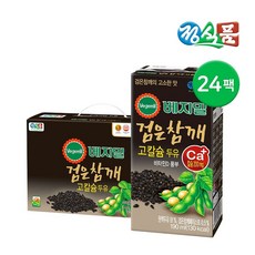 (매장정품) 베지밀 정식품 검은참깨 고칼슘두유 190ml 24팩 48팩 216542