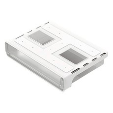 桌下抽屜 免鑽孔安裝 無痕貼片 中/大/特大可選, 中號【透明白】, 1個