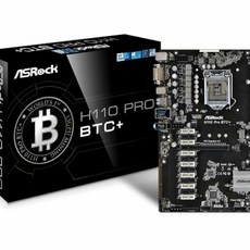 華擎 ASRock H110 Pro BTC 主機板，支援多顯卡，穩定可靠，擴充性強, 1個, ASRock H110 Pro BTC+