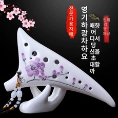 오카리나 명품 유럽 외국 미니 악기 독학 배우기, 1개, 세라믹 보급형 자두 풀세트 포함, 기본 모델명/품번