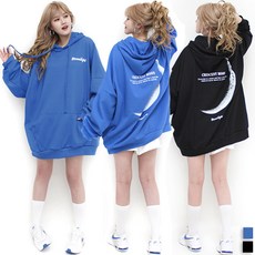 통통마녀 ] 문라이트 박스 후드 2컬러 120 Kg 까지 착용 / 오버사이즈 [ 기모 포함 판매 ]