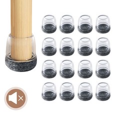 리플랜 미끄럼방지 의자 발커버, 16개, 그레이