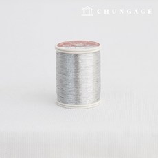 천가게 재봉실 미싱실 60수 3합 소형재봉사 100색, 100) 은사(메탈실버), 1개