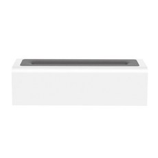 KLS 七彩火焰香薰機 方形款 補水儀精油 居家辦公香氛機 150ml, 白色, 1個, 白色