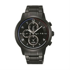 agnes b. V172-0AX0D(BY6003P1) 太陽能巴黎時尚計時腕錶/黑面42mm