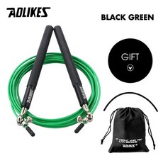 AOLIKES 1PCS CR FIT 속도 점프 밧줄 MMA 복싱 피트 를위한 건너 뛰는, Bla with G en