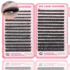 속눈썹 클러스터 키트 560개 키트 9-16mm 개별 연장 D 컬 플러피 위스피 인조 속눈썹(50D+60D 신제품 키트), 60D+80D Lash 9-16mm, Lash Clusters Kit, 1개
