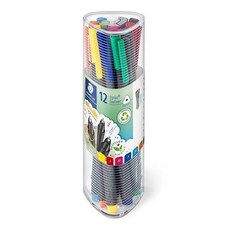 스테들러 Staedtler 트리플러스 파인라이너 0.3mm 펜 12가지 색상 세트, 1 Count (Pack of 12)