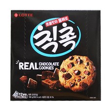 칙촉 롯데 오리지널 180g 식품 > 스낵/간식 스낵/시리얼 과자쿠키/비스킷/크래커 과자쿠키, 1개